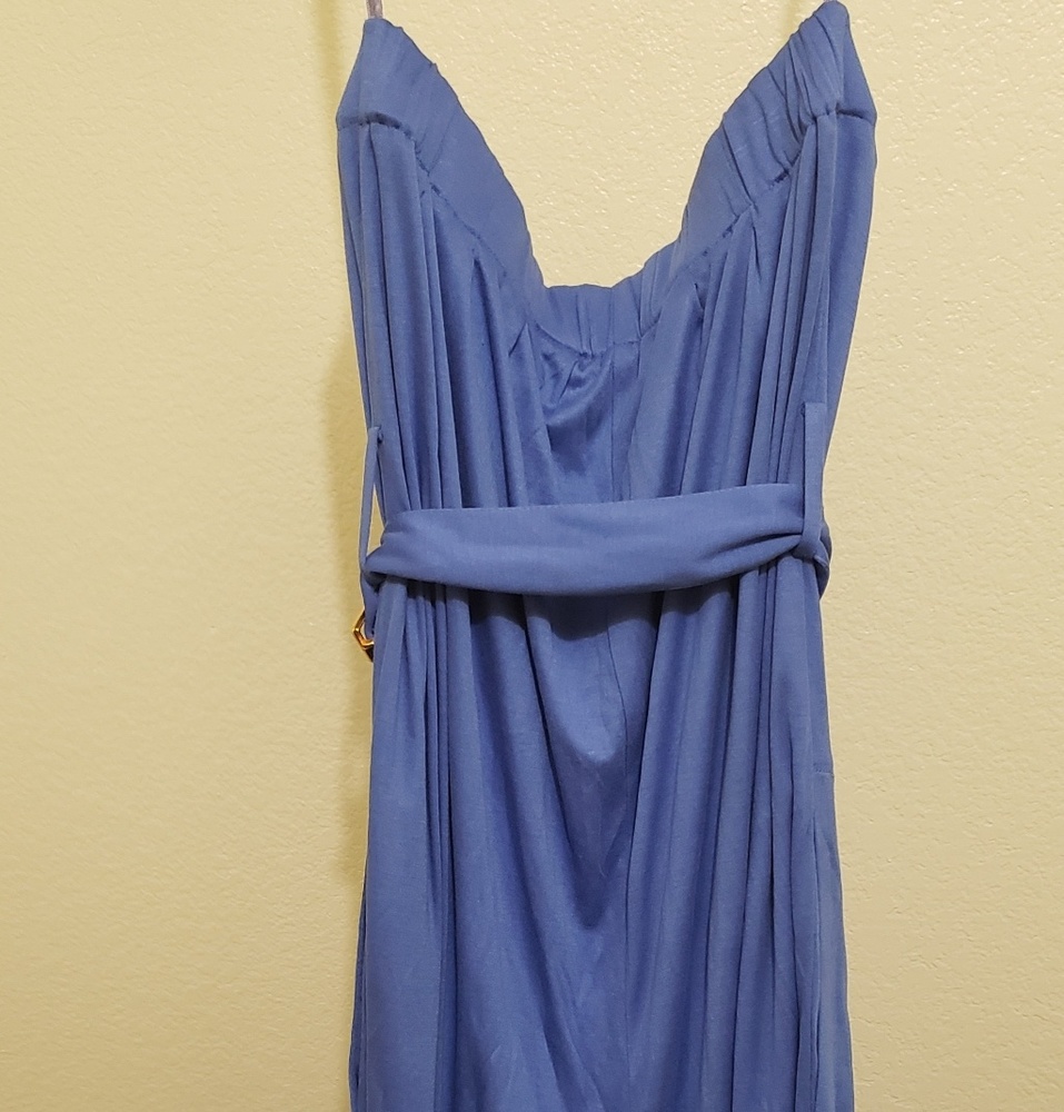 Blue bcbg strapless romper